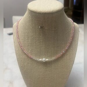 #5. Handmade Pink Beaded Necklace